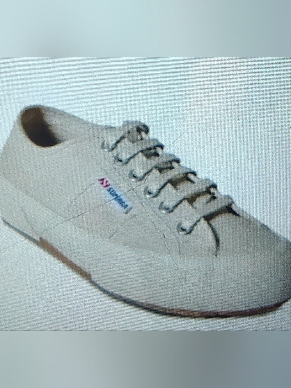 Superga Women's Low-Top Canvas Sneakers 2750 Cotu Classic Beige Sz 7 (39.5)